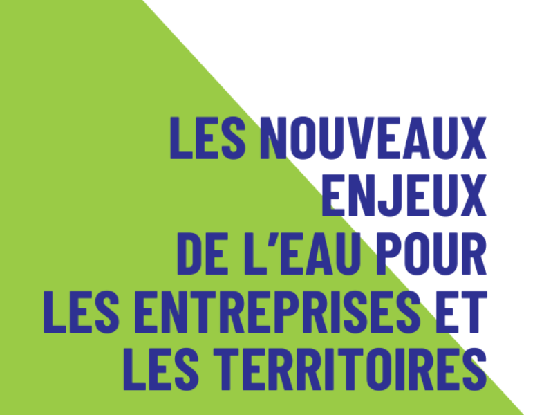 Découvrez le Guide du MEDEF : Les nouveaux enjeux de l’eau mars 2024